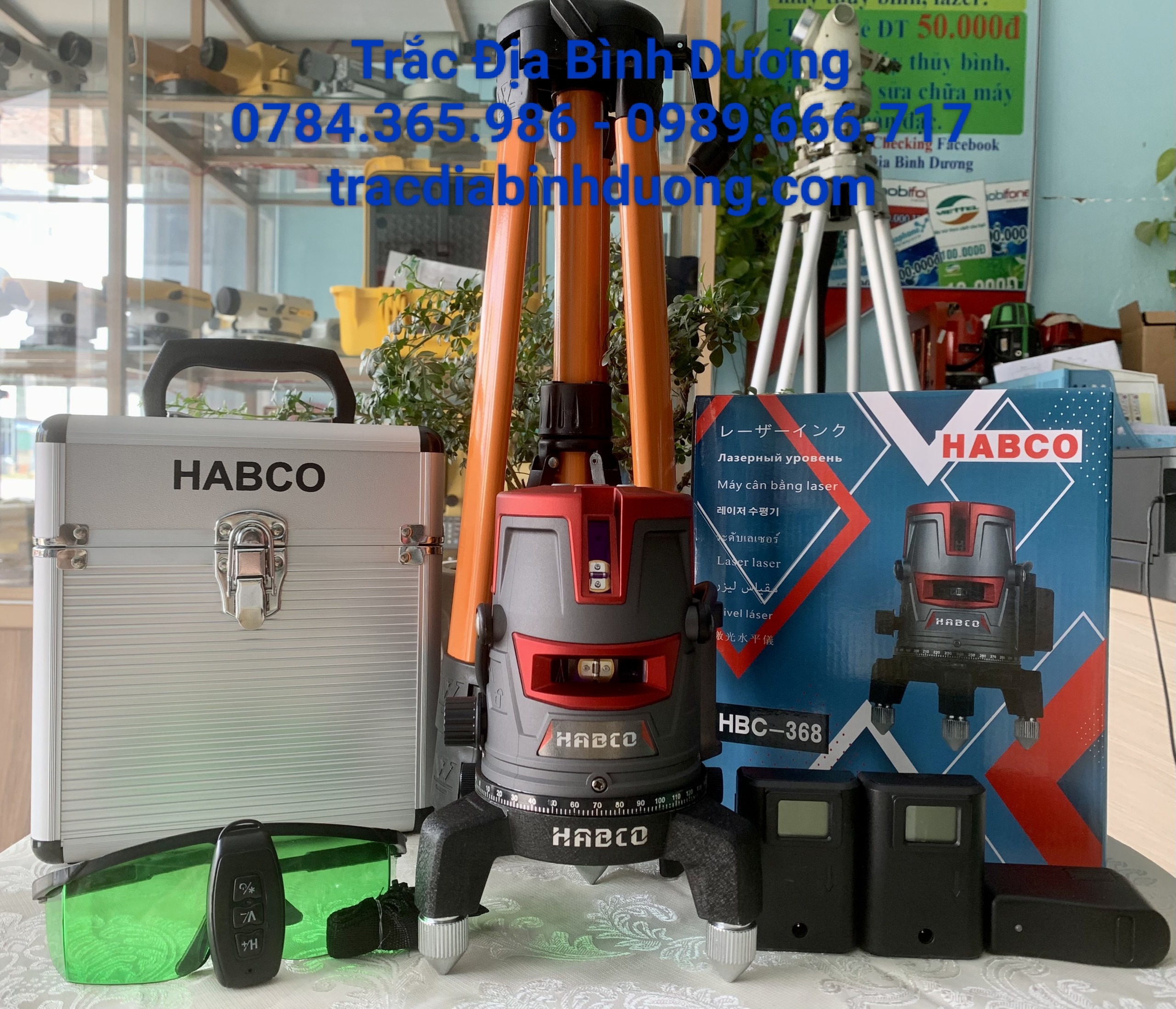 MÁY CÂN BẰNG LASER 5 TIA XANH HABCO HBC-368