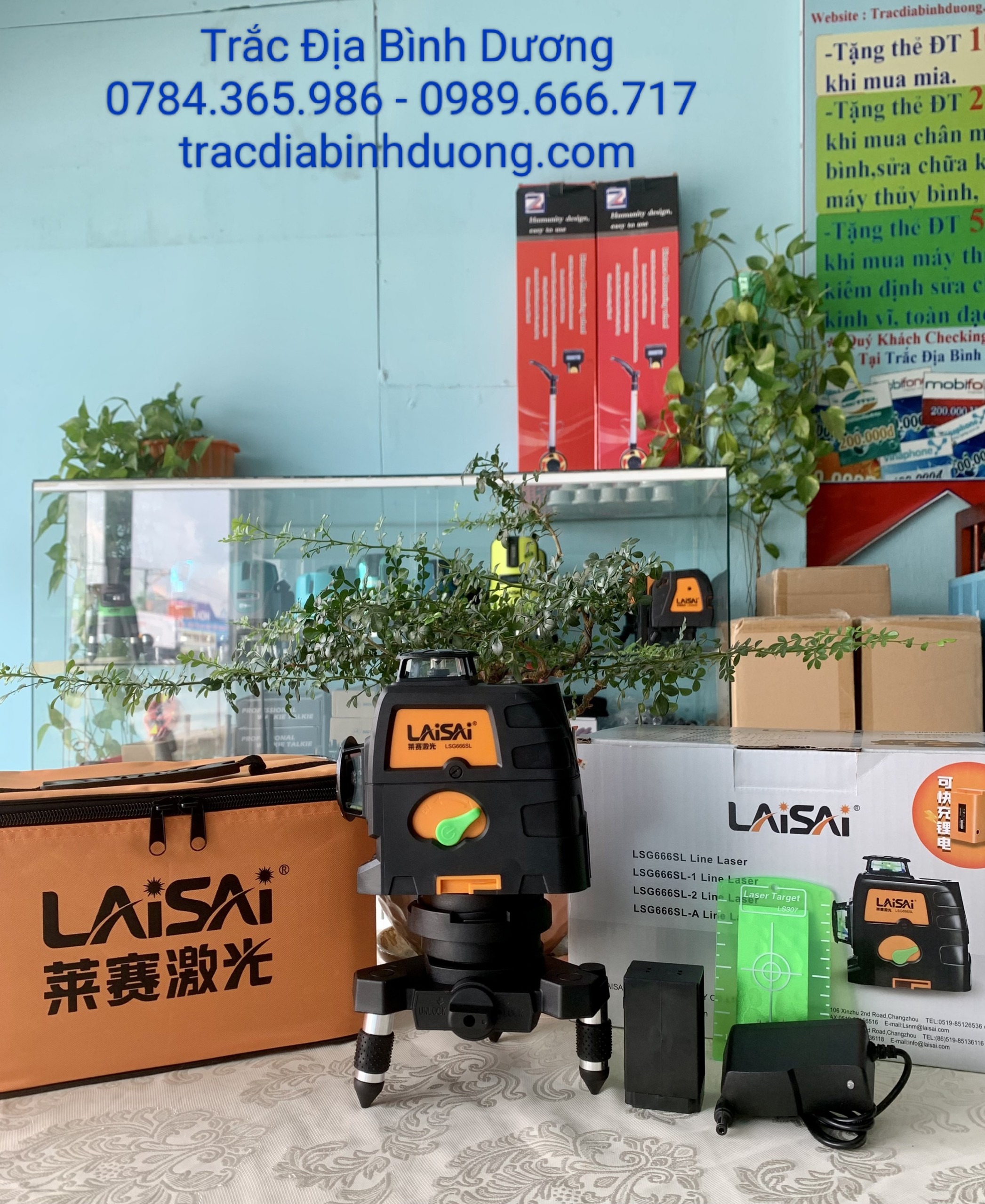 MÁY CÂN BẰNG LASER 12 TIA XANH LAISAI LSG666SL