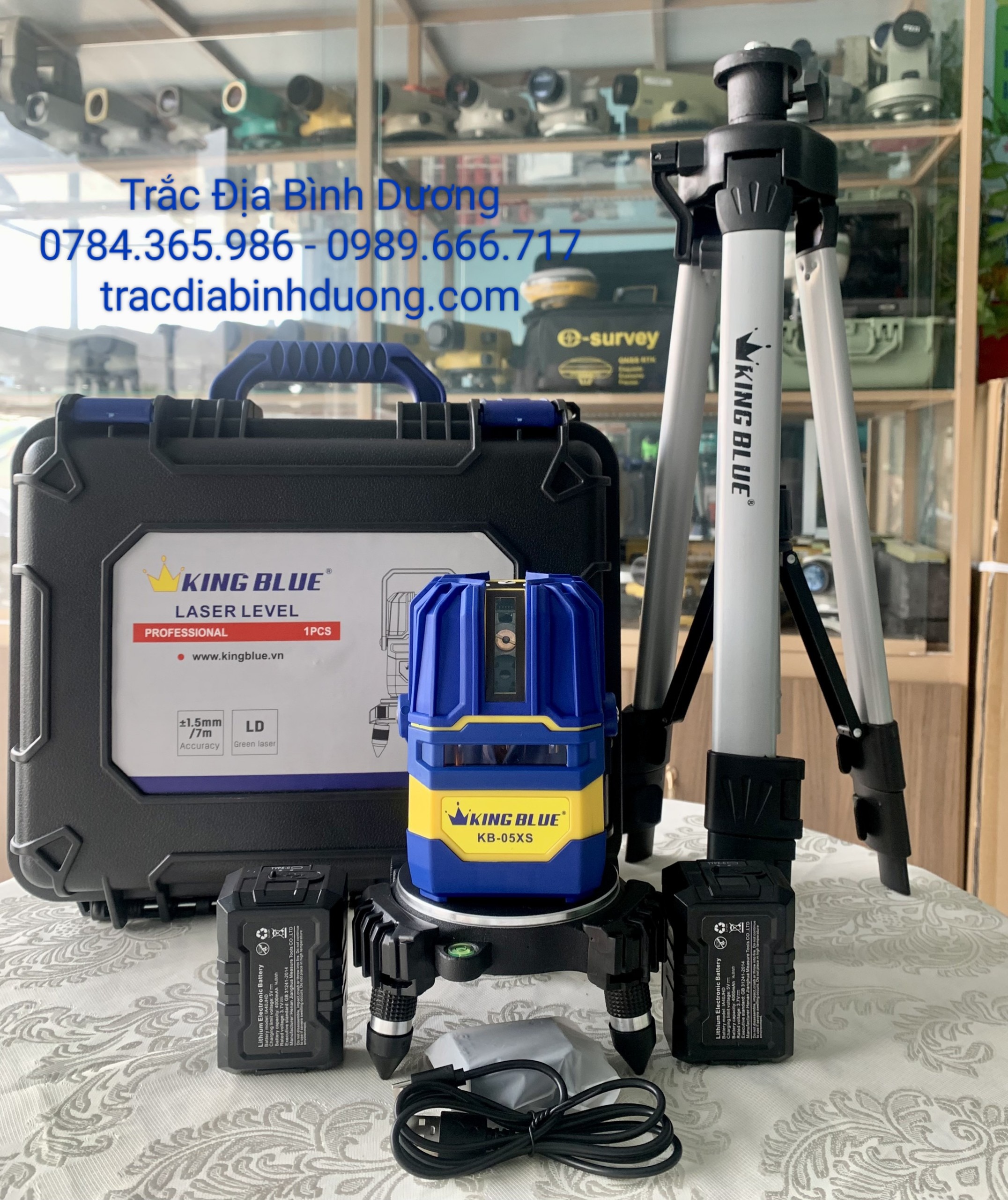 MÁY CÂN BẰNG LASER 5 TIA XANH KINGBLUE KB-05XS